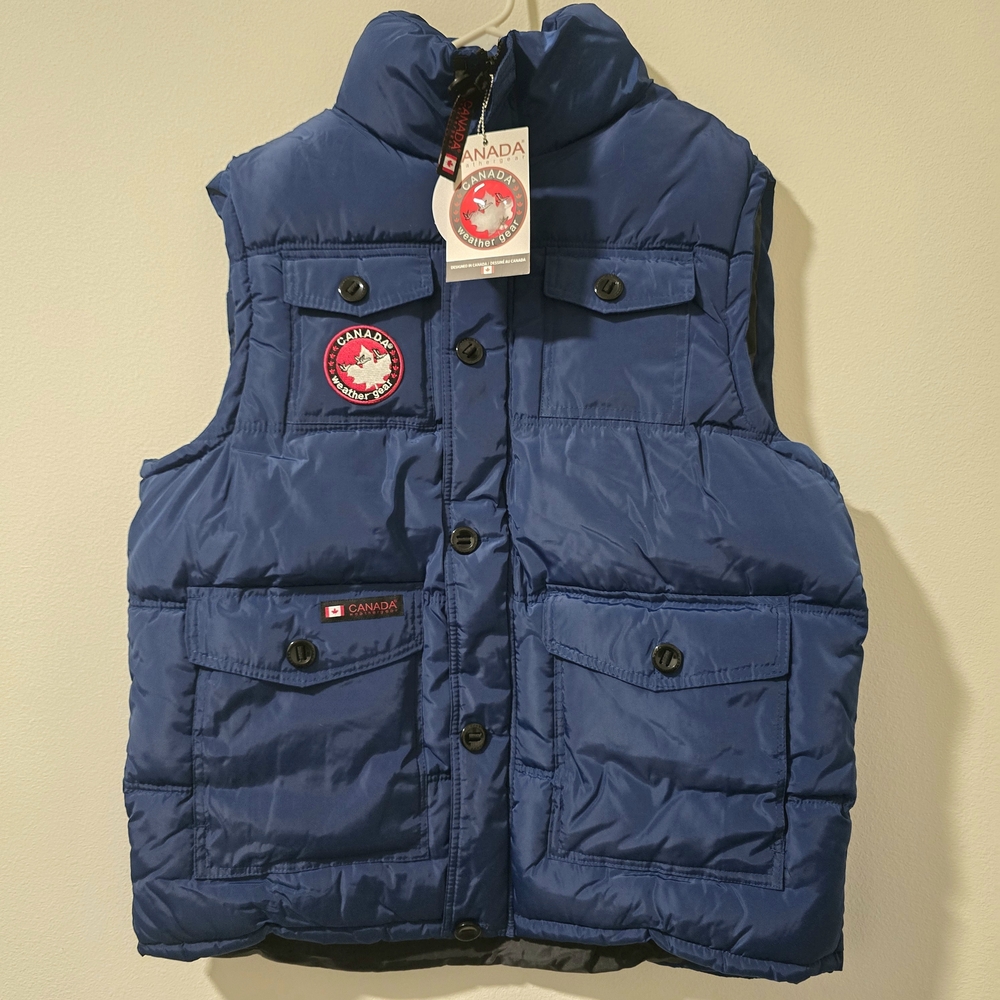 Canada WeatherGear Men’s Blue‎ Puffer Vest NWT Size XL